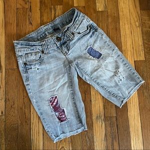 ZCo Jeans Shorts with Colorful Patches‎